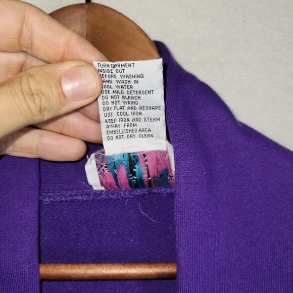 Vintage Lacy Afternoon Overcoat L Embellished Robe Lace Art To Wear Grandma - Picture 6 of 16